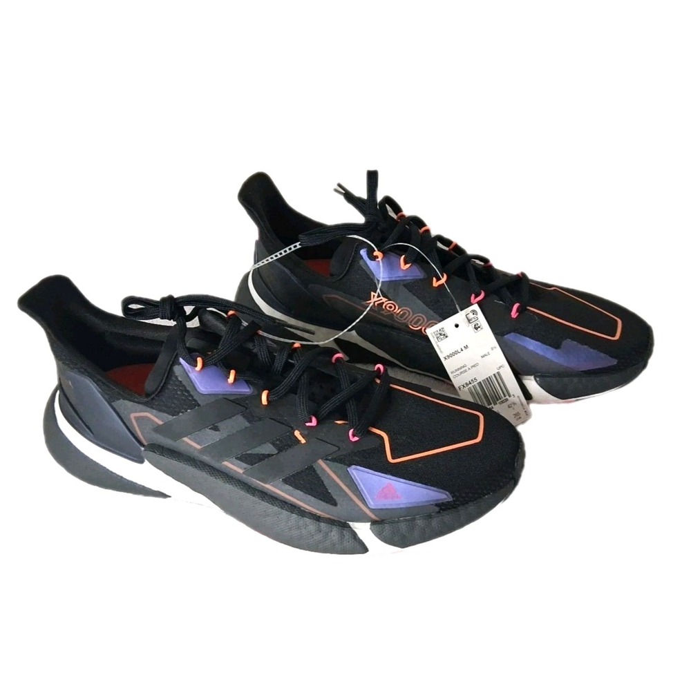 Adidas Mens Size 9 Heat.RDY X9000L4 M Black Screaming Pink Running Sneakers NWT